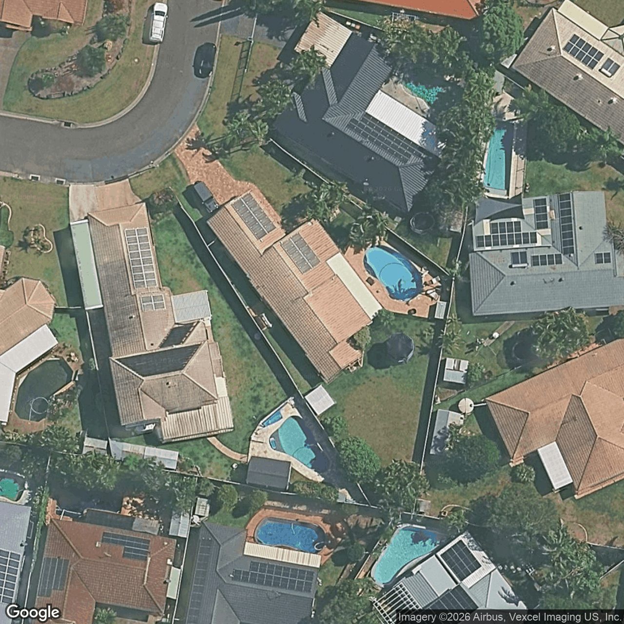 Aerial view of 16 Ridgewood Court, Burleigh Waters QLD 4220