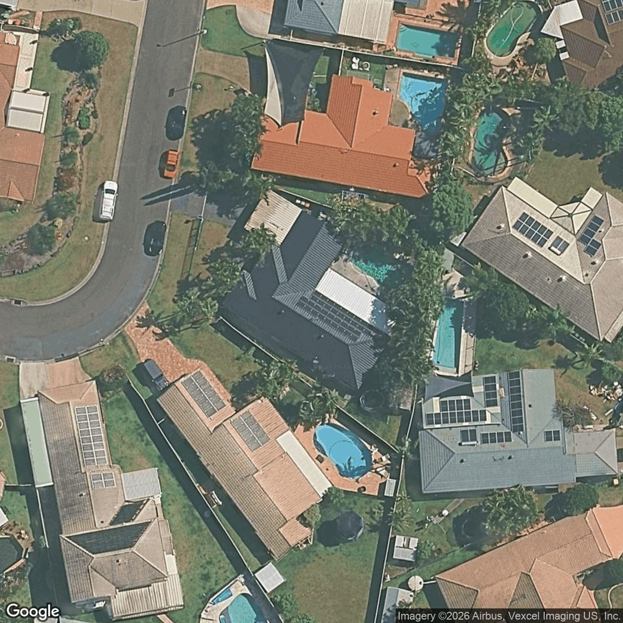 Aerial view of 14 Ridgewood Court, Burleigh Waters QLD 4220