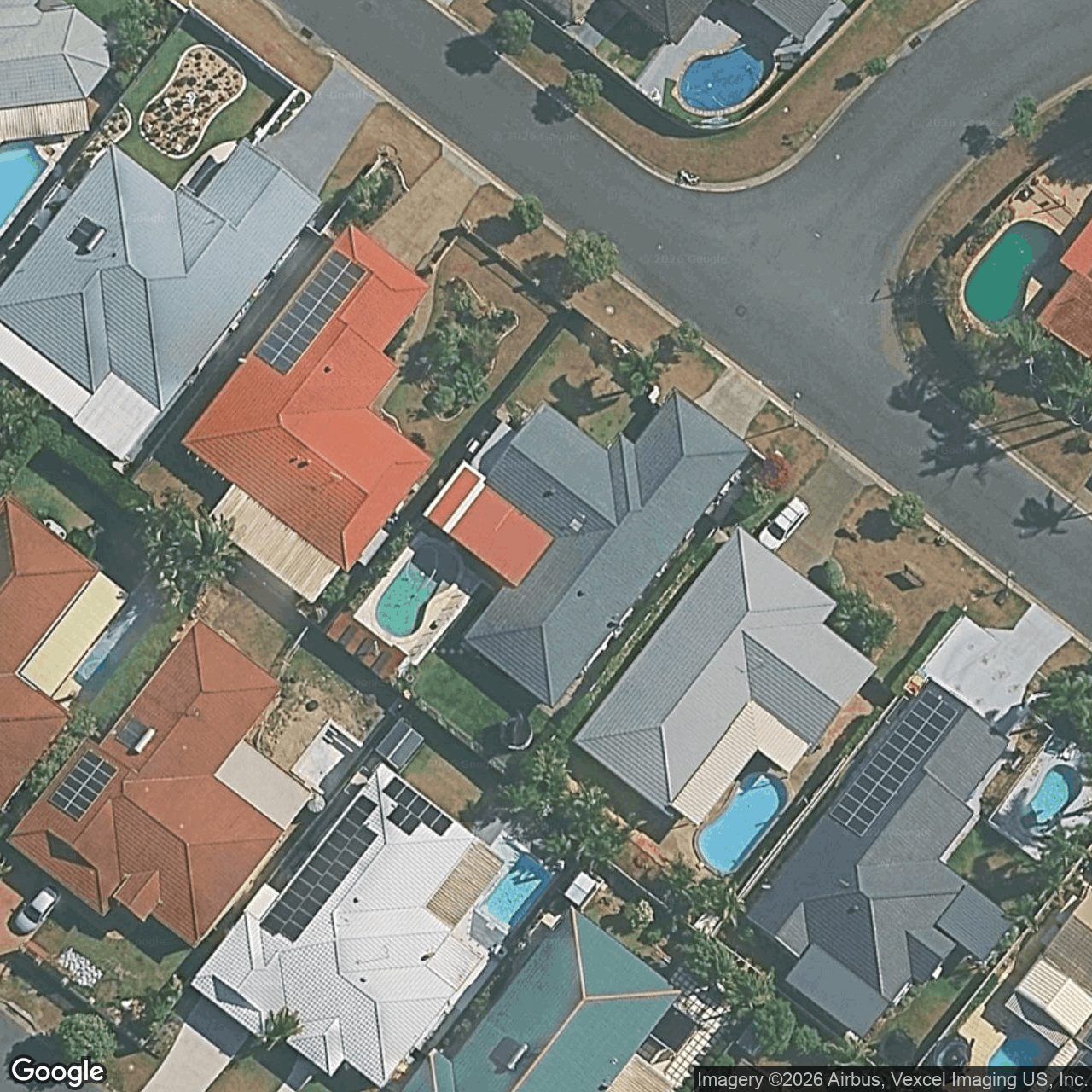 Aerial view of 34 Coronet Crescent, Burleigh Waters QLD 4220
