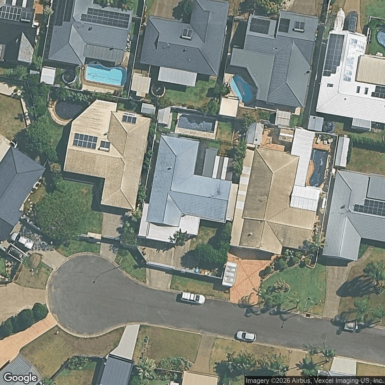 Aerial view of 9 Maple Court, Burleigh Waters QLD 4220
