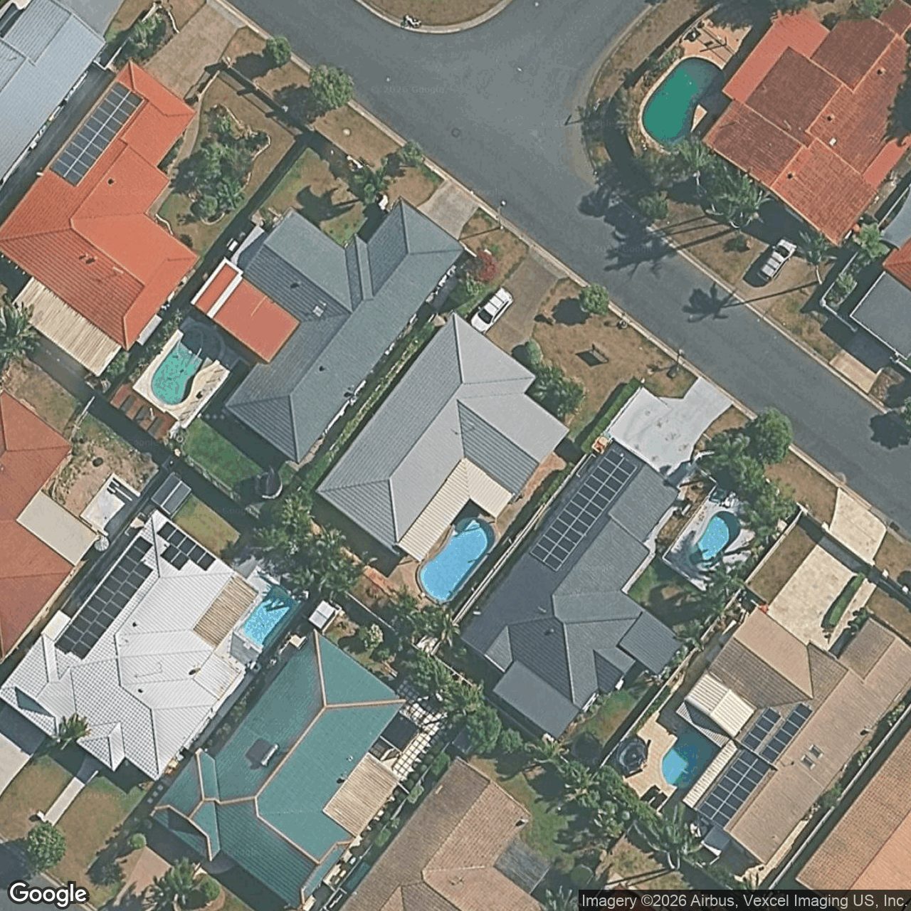 Aerial view of 32 Coronet Crescent, Burleigh Waters QLD 4220