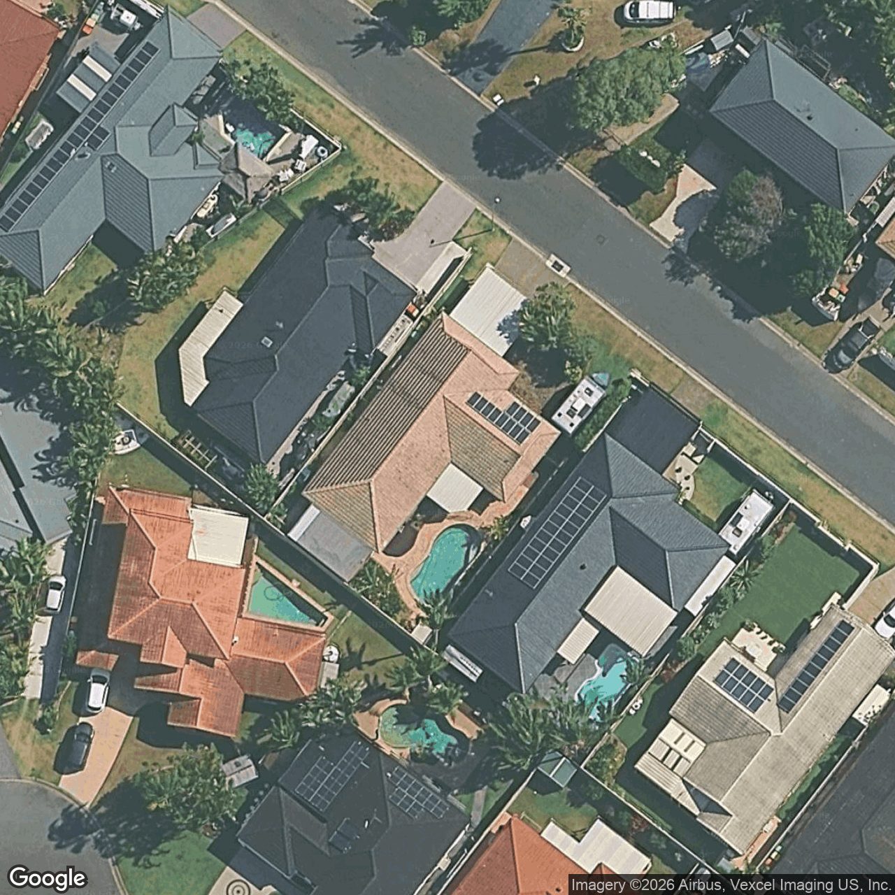 Aerial view of 50 Coronet Crescent, Burleigh Waters QLD 4220