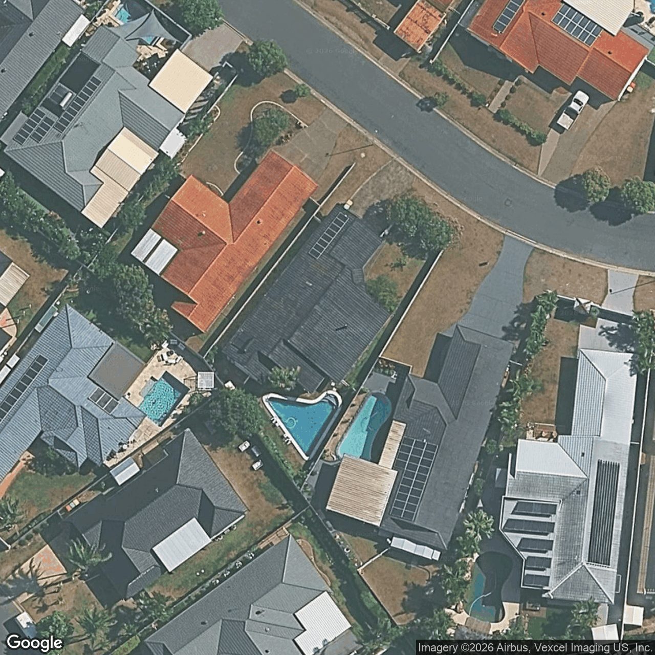 Aerial view of 14 Coronet Crescent, Burleigh Waters QLD 4220