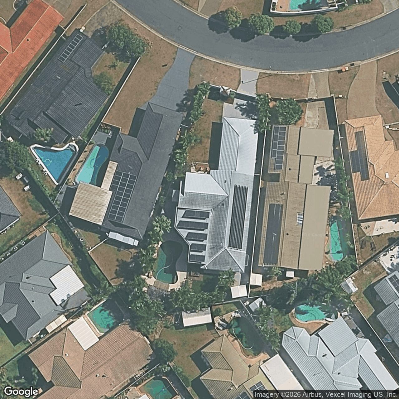Aerial view of 10 Coronet Crescent, Burleigh Waters QLD 4220