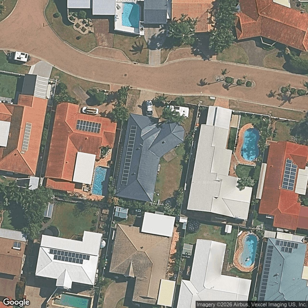 Aerial view of 6 Myna Way, Burleigh Waters QLD 4220