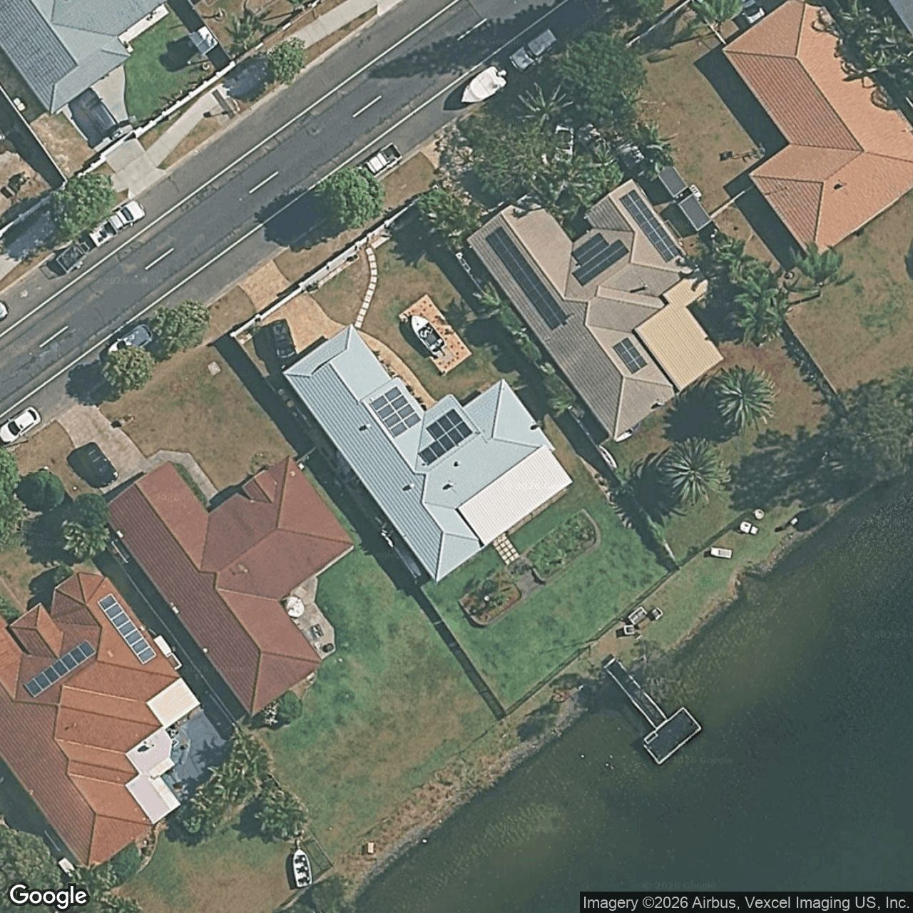 Aerial view of 90 Honeyeater Drive, Burleigh Waters QLD 4220