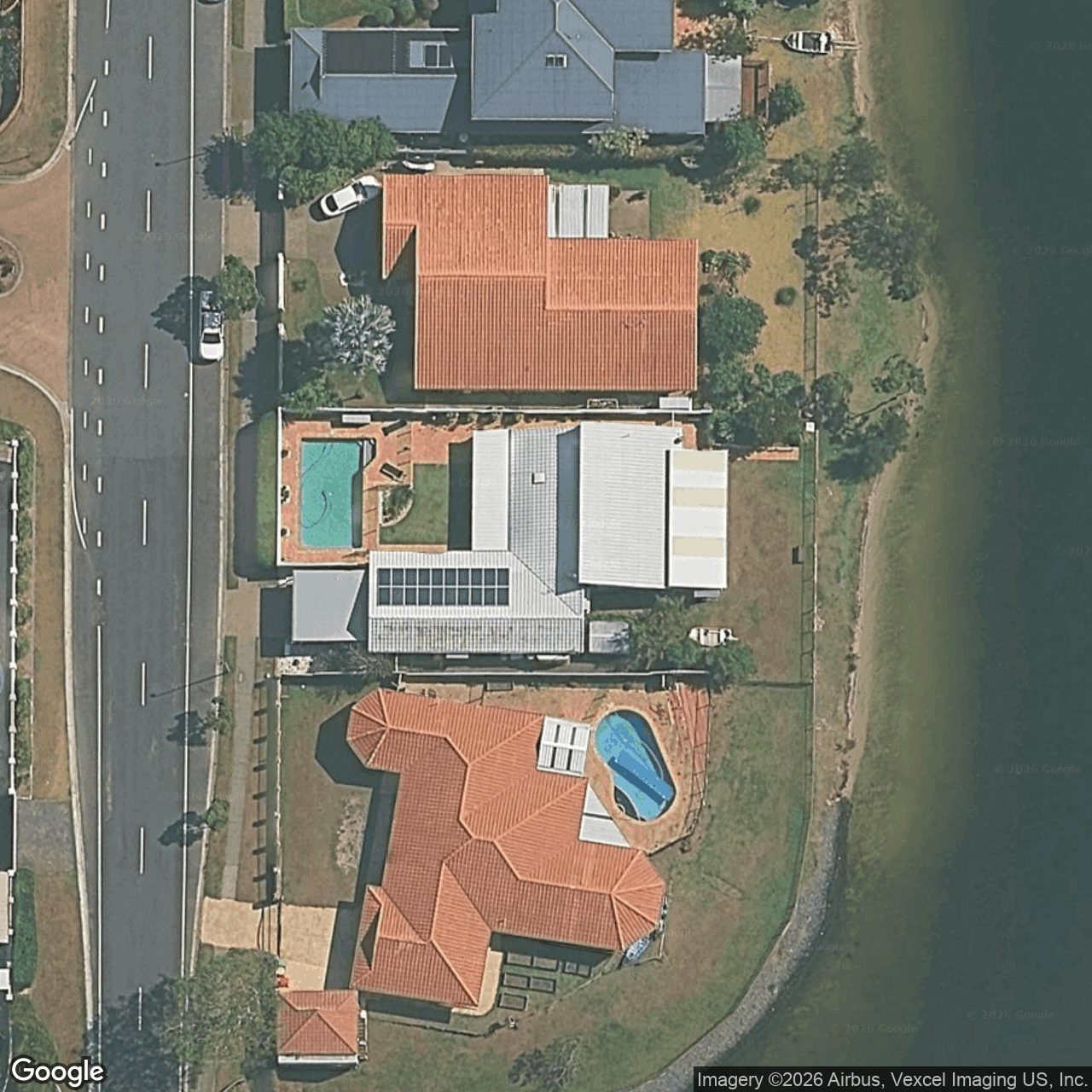 Aerial view of 104 Dunlin Drive, Burleigh Waters QLD 4220