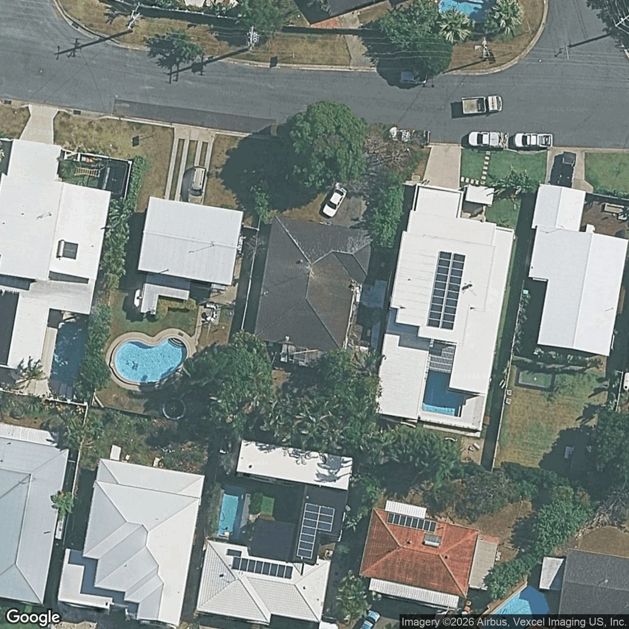 Aerial view of 32 Banksia Broadway, Burleigh Waters QLD 4220