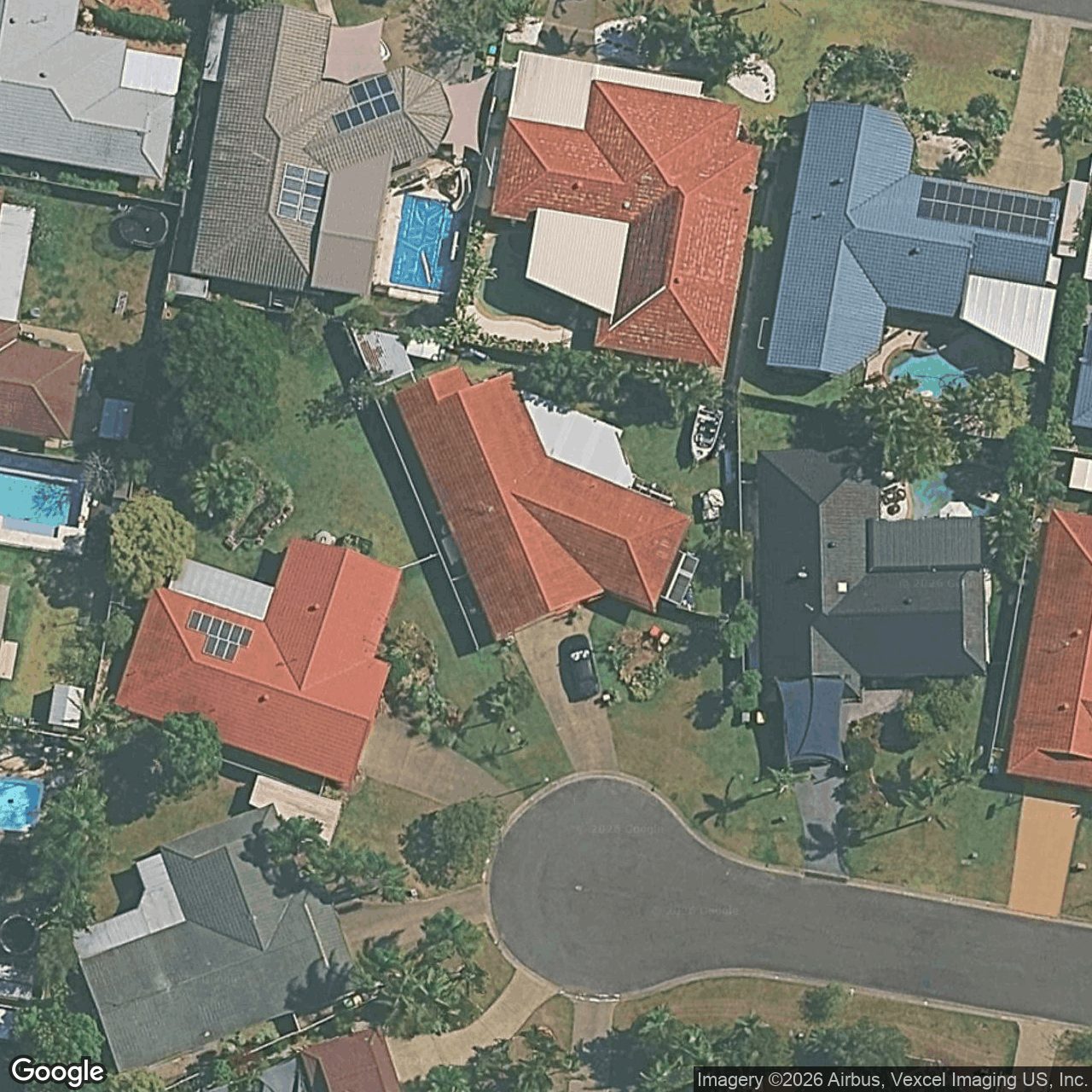 Aerial view of 7 Sugarleaf Court, Burleigh Waters QLD 4220