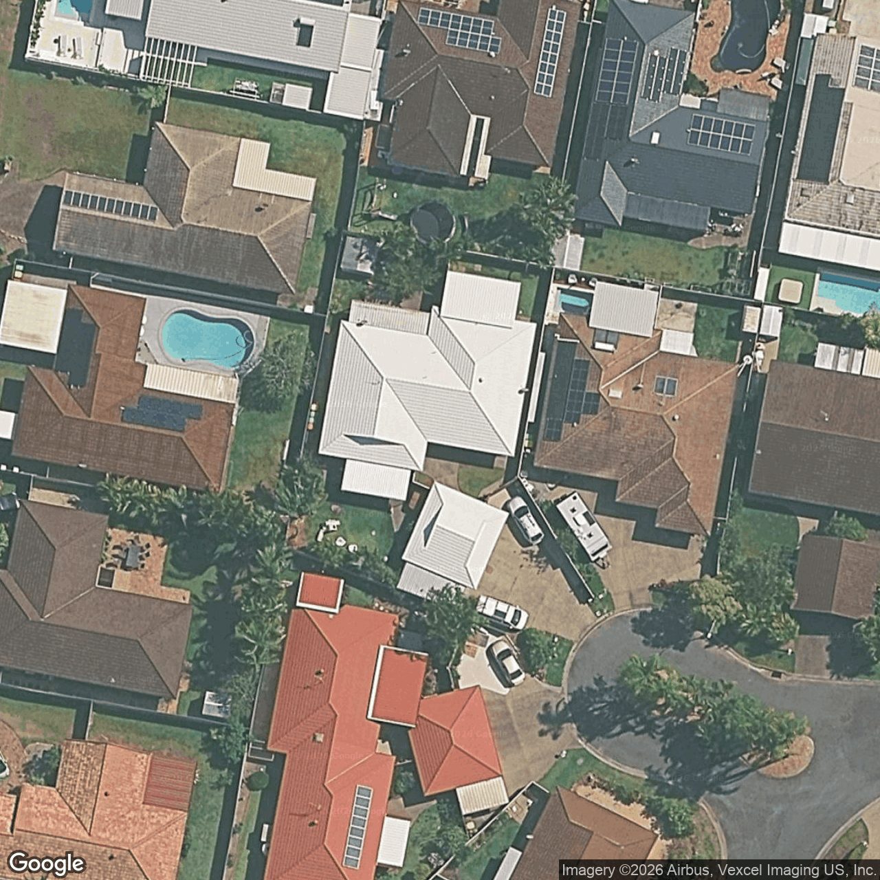 Aerial view of 9 Elwood Court, Burleigh Waters QLD 4220