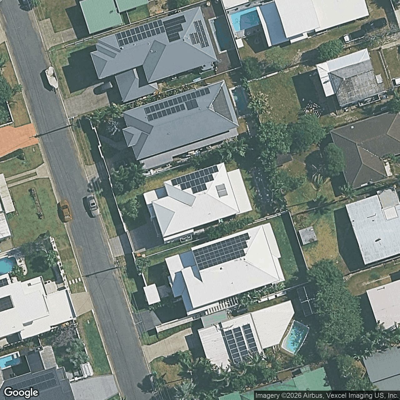 Aerial view of 9 Clinton Avenue, Burleigh Waters QLD 4220