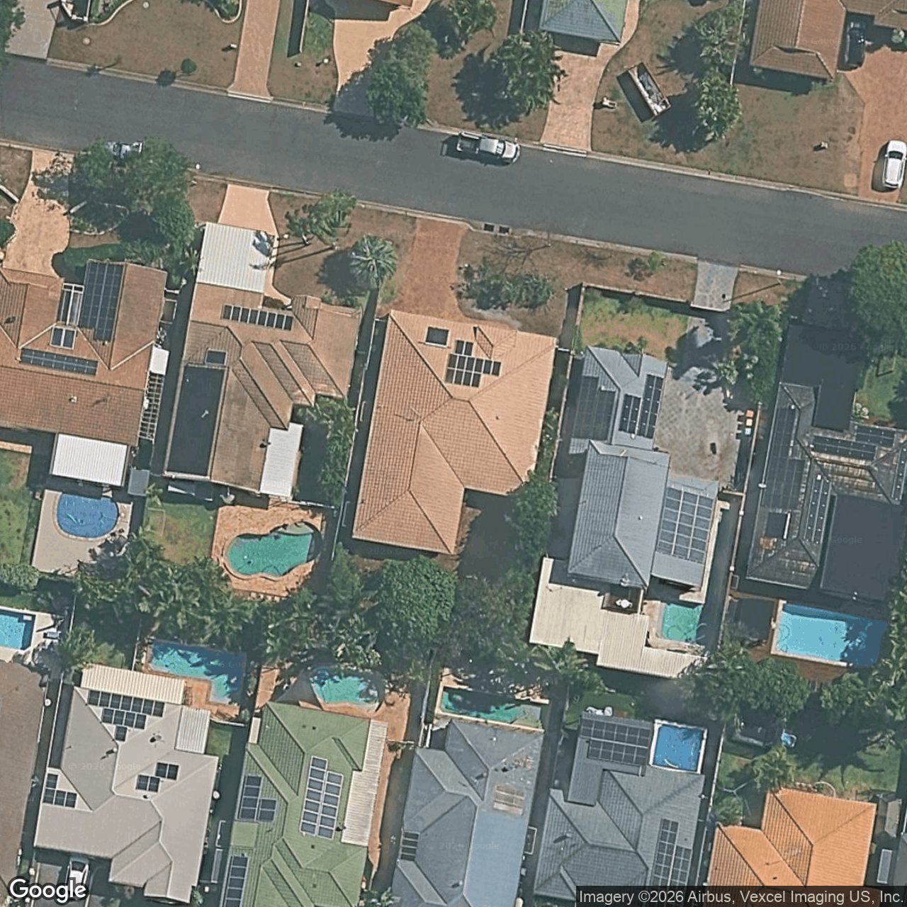Aerial view of 44 Wedgebill Parade, Burleigh Waters QLD 4220