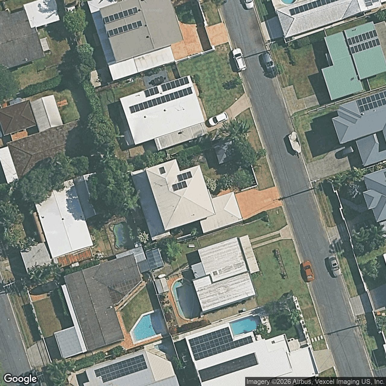 Aerial view of 12 Clinton Avenue, Burleigh Waters QLD 4220