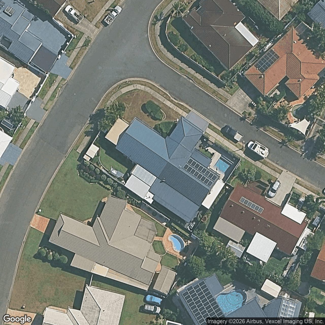 Aerial view of 47 Dipper Drive, Burleigh Waters QLD 4220