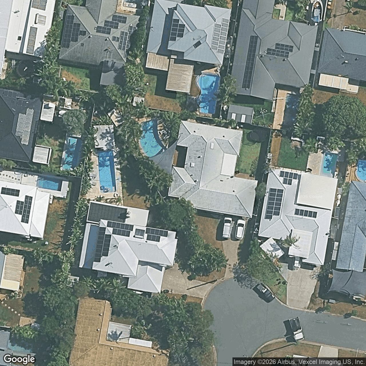 Aerial view of 13 Curlew Crescent, Burleigh Waters QLD 4220
