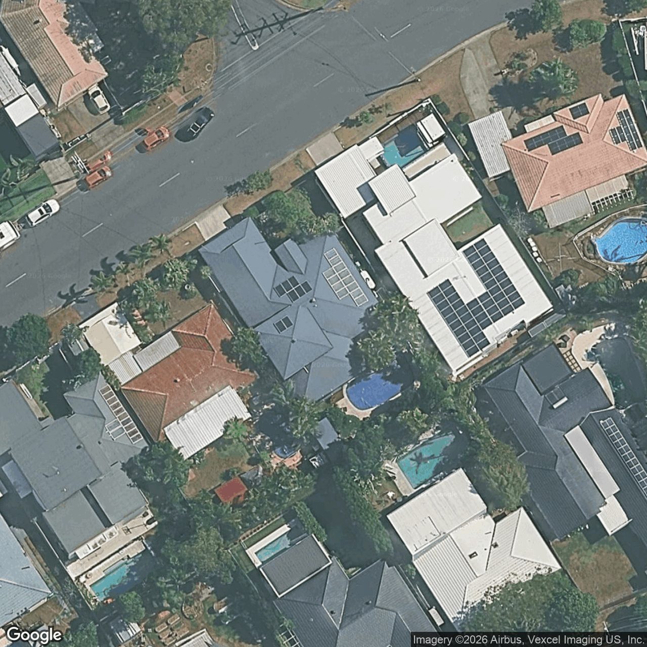 Aerial view of 18 Sandpiper Drive, Burleigh Waters QLD 4220