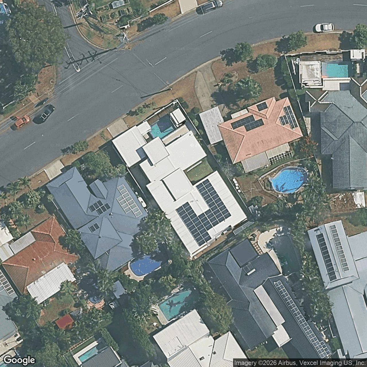 Aerial view of 16 Sandpiper Drive, Burleigh Waters QLD 4220