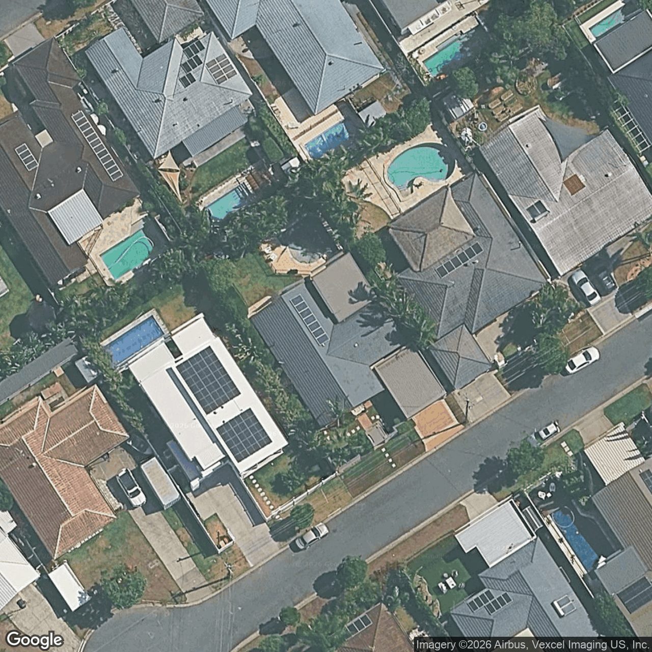 Aerial view of 19 Kestrel Drive, Burleigh Waters QLD 4220