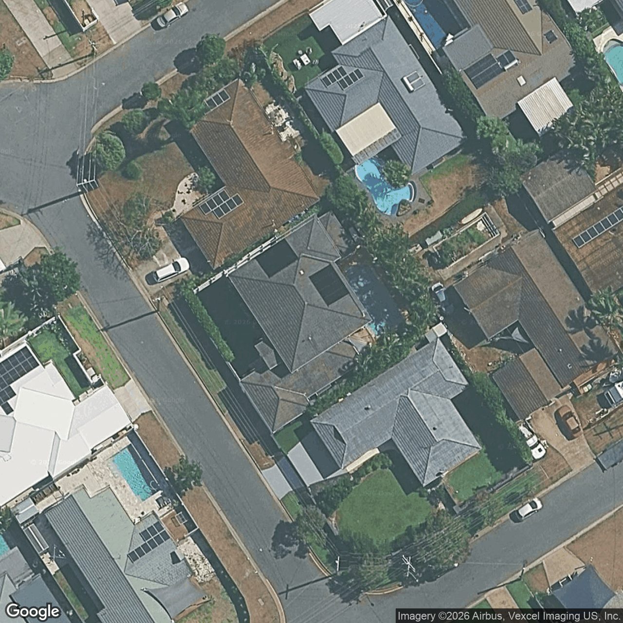 Aerial view of 22 Kestrel Drive, Burleigh Waters QLD 4220