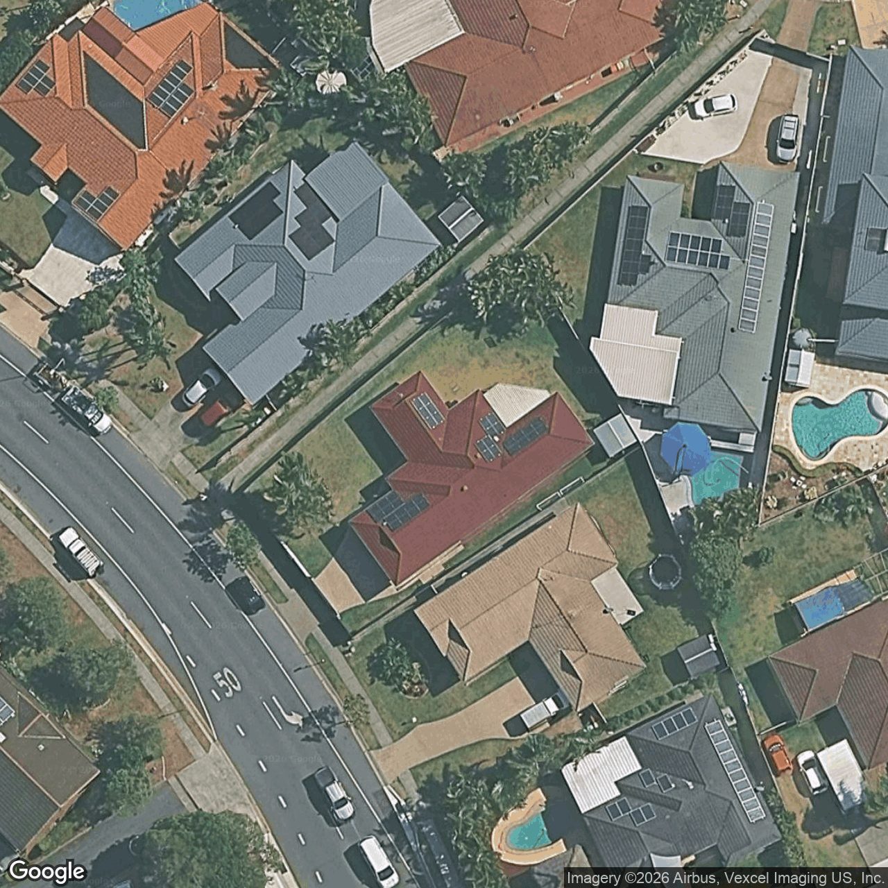 Aerial view of 5 Cassowary Drive, Burleigh Waters QLD 4220