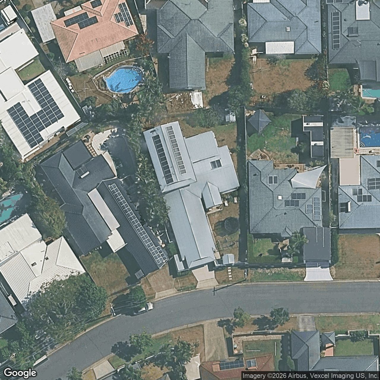 Aerial view of 7 Kestrel Drive, Burleigh Waters QLD 4220