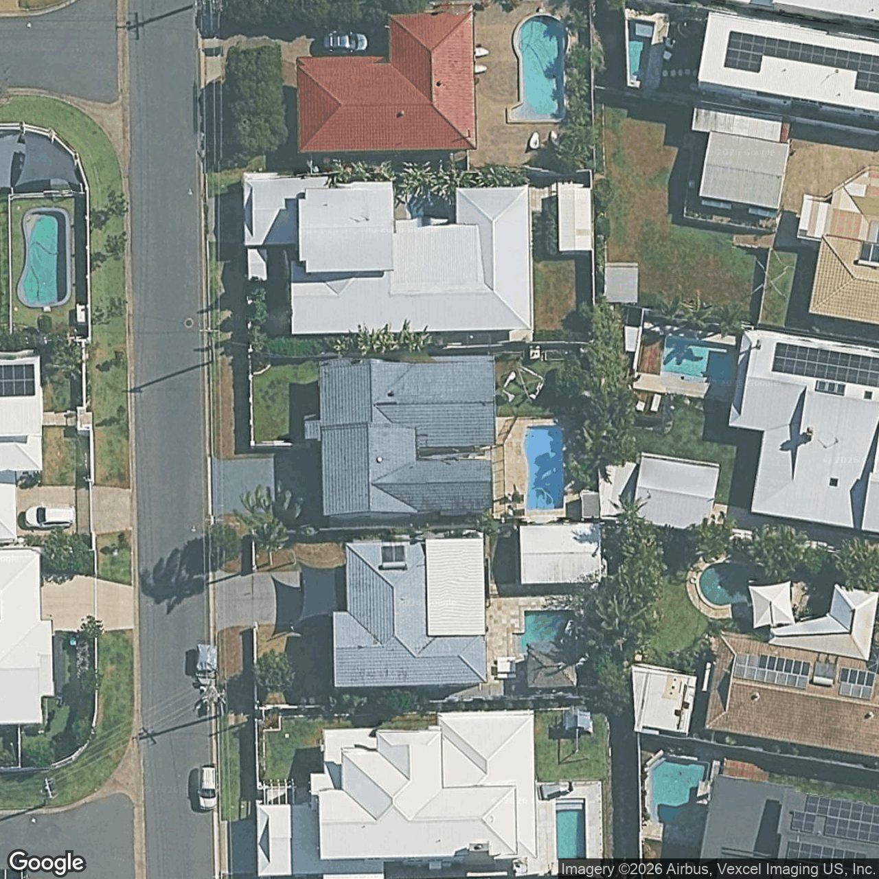 Aerial view of 12 Eagle Avenue, Burleigh Waters QLD 4220