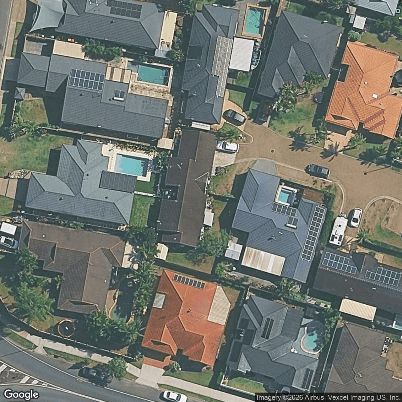 Aerial view of 10 Thornbill Place, Burleigh Waters QLD 4220