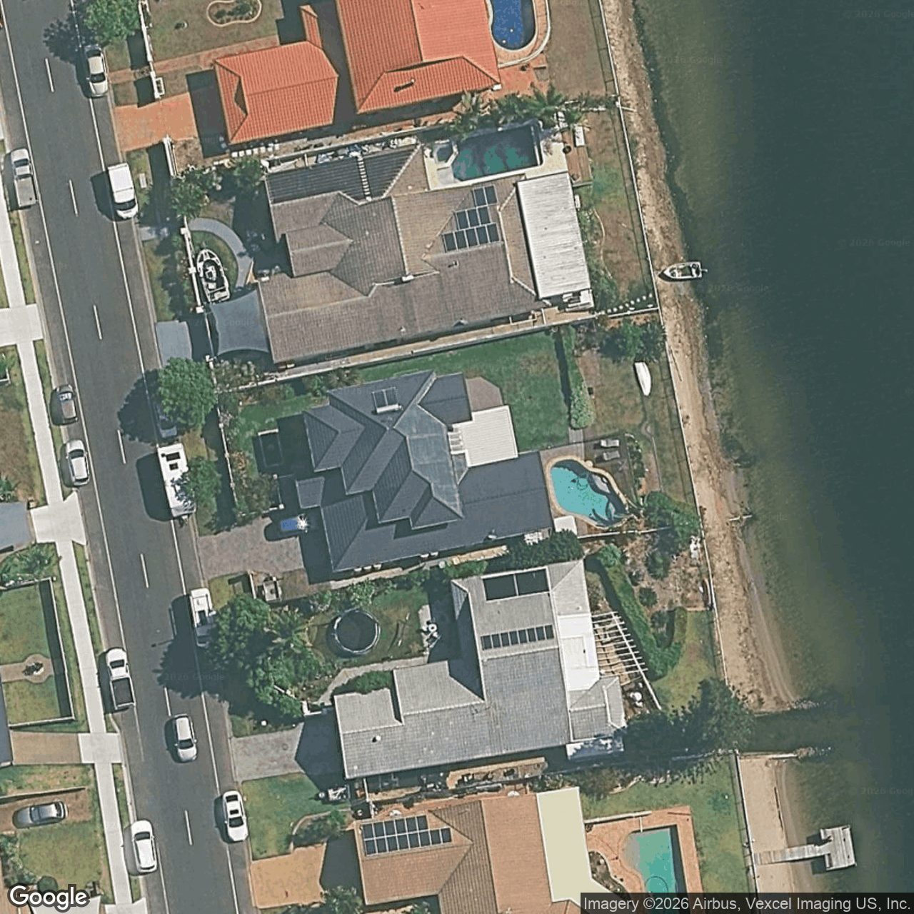 Aerial view of 42 Harrier Drive, Burleigh Waters QLD 4220