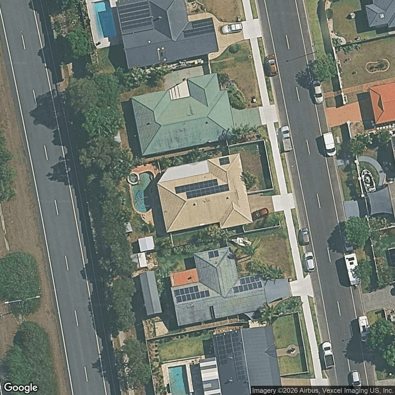 Aerial view of 45 Harrier Drive, Burleigh Waters QLD 4220