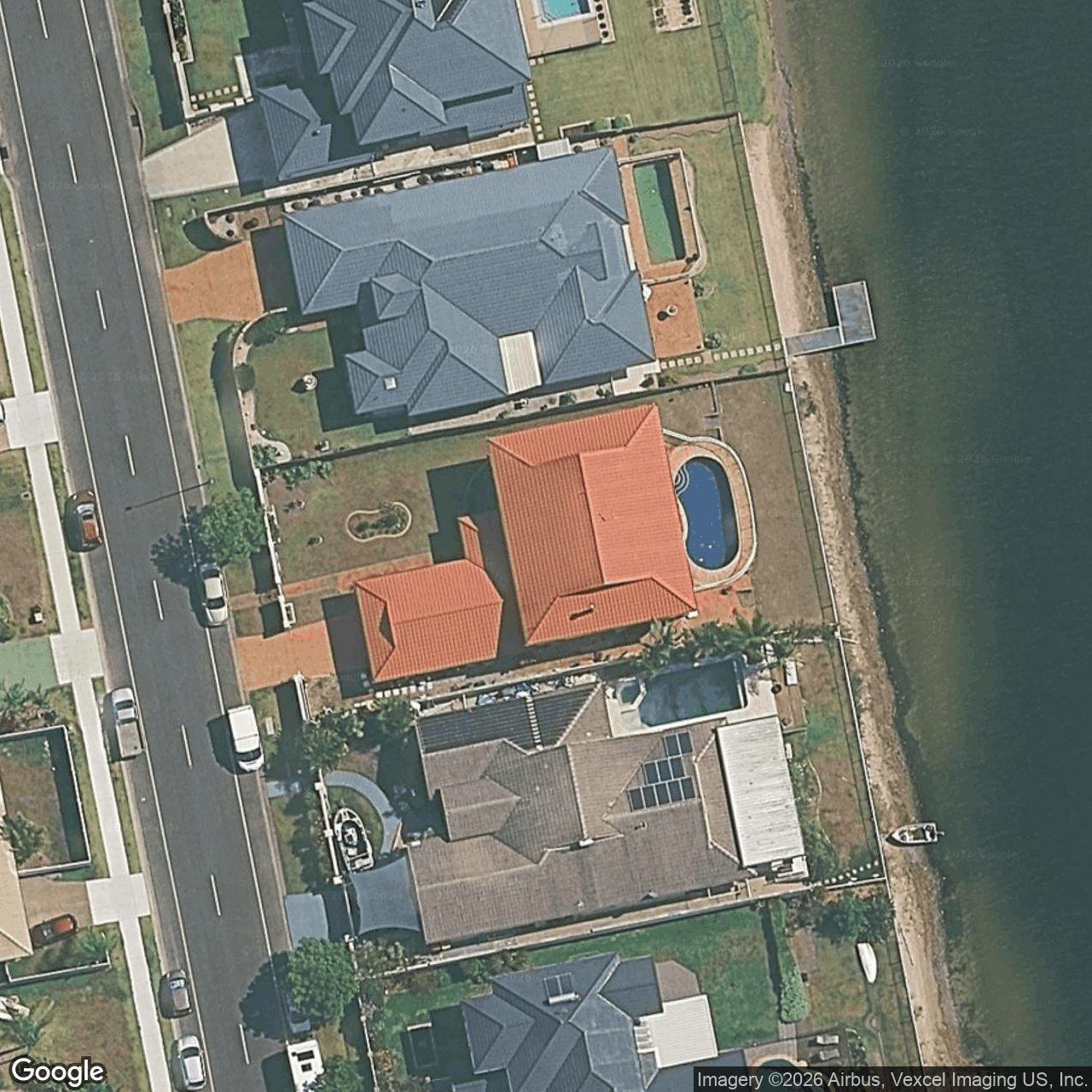 Aerial view of 38 Harrier Drive, Burleigh Waters QLD 4220