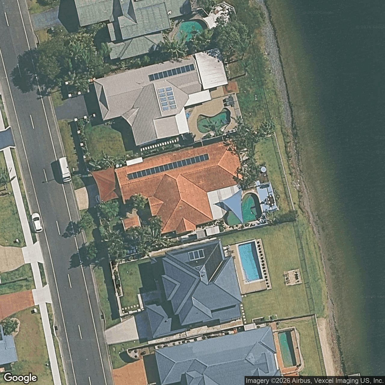 Aerial view of 32 Harrier Drive, Burleigh Waters QLD 4220