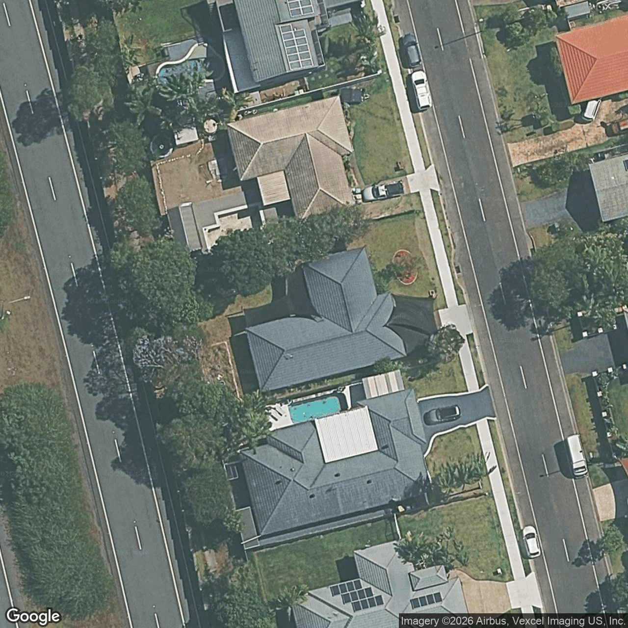 Aerial view of 33 Harrier Drive, Burleigh Waters QLD 4220