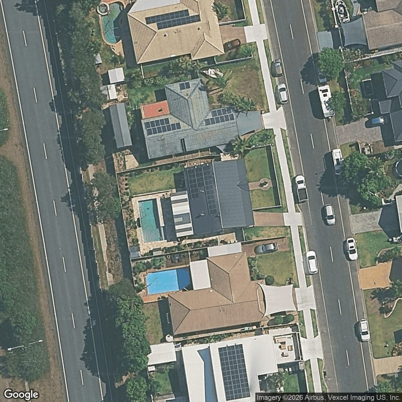 Aerial view of 49 Harrier Drive, Burleigh Waters QLD 4220