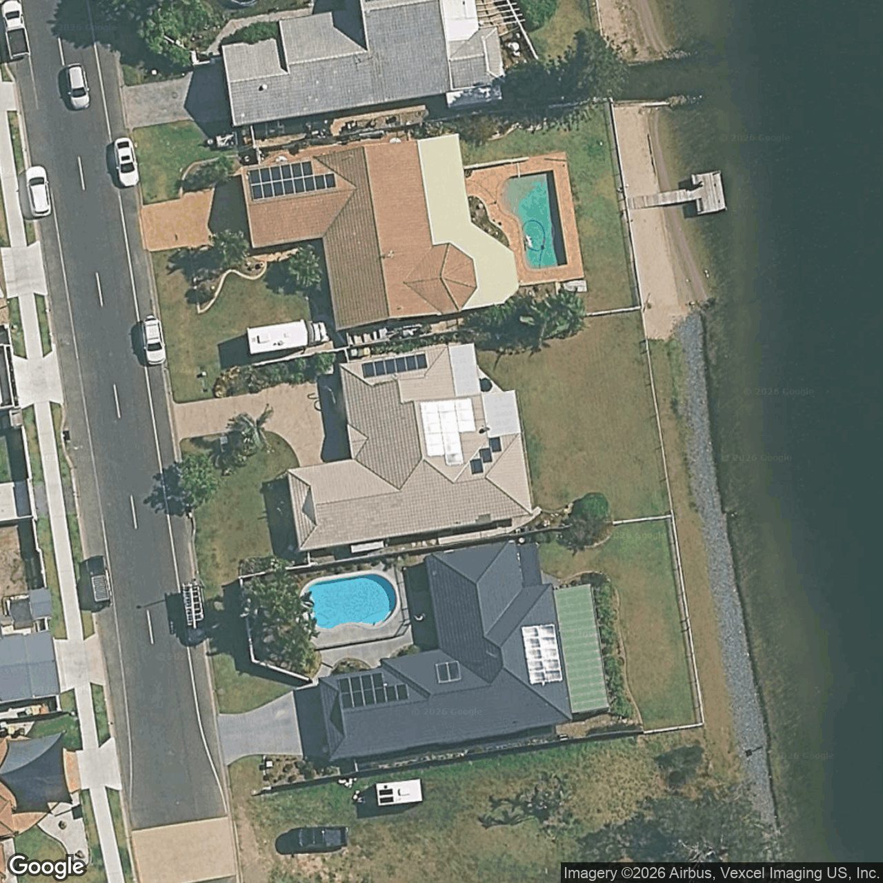 Aerial view of 48 Harrier Drive, Burleigh Waters QLD 4220