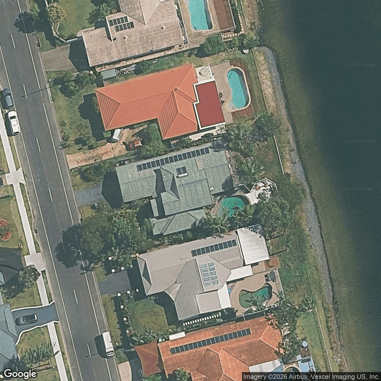 Aerial view of 28 Harrier Drive, Burleigh Waters QLD 4220