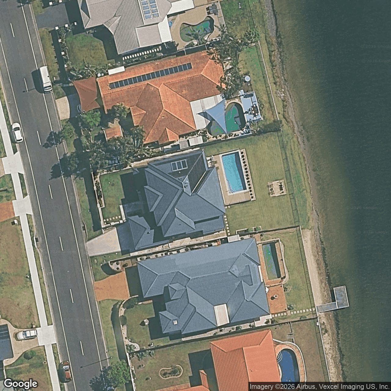 Aerial view of 34 Harrier Drive, Burleigh Waters QLD 4220
