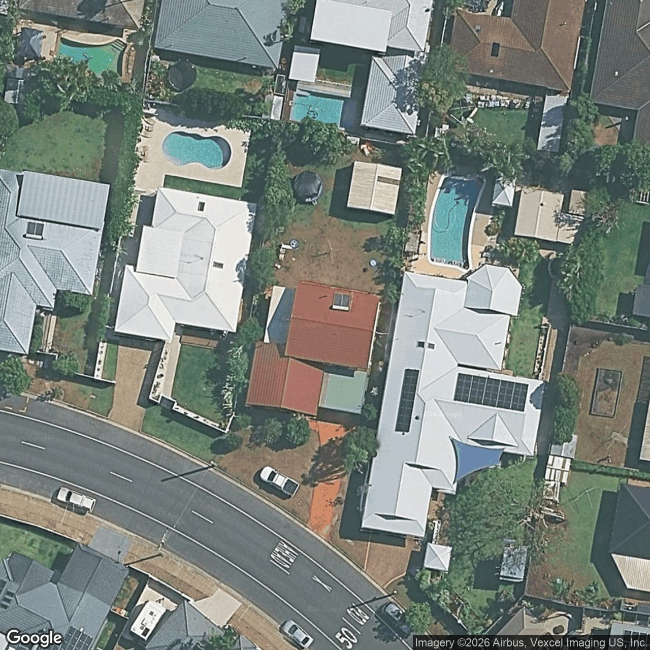 Aerial view of 93 Burleigh Street, Burleigh Waters, QLD 4220