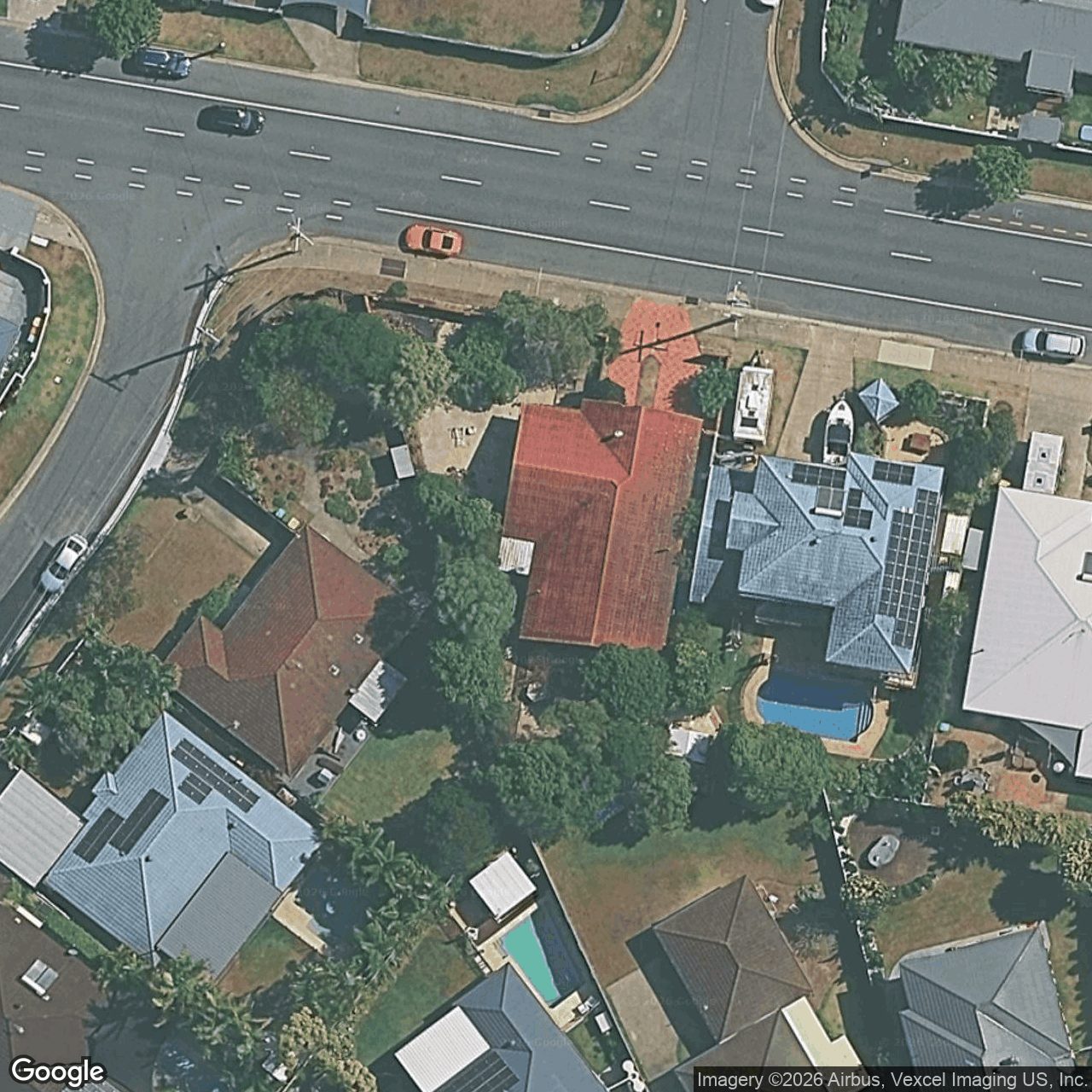 Aerial view of 112 Burleigh Street, Burleigh Waters QLD 4220