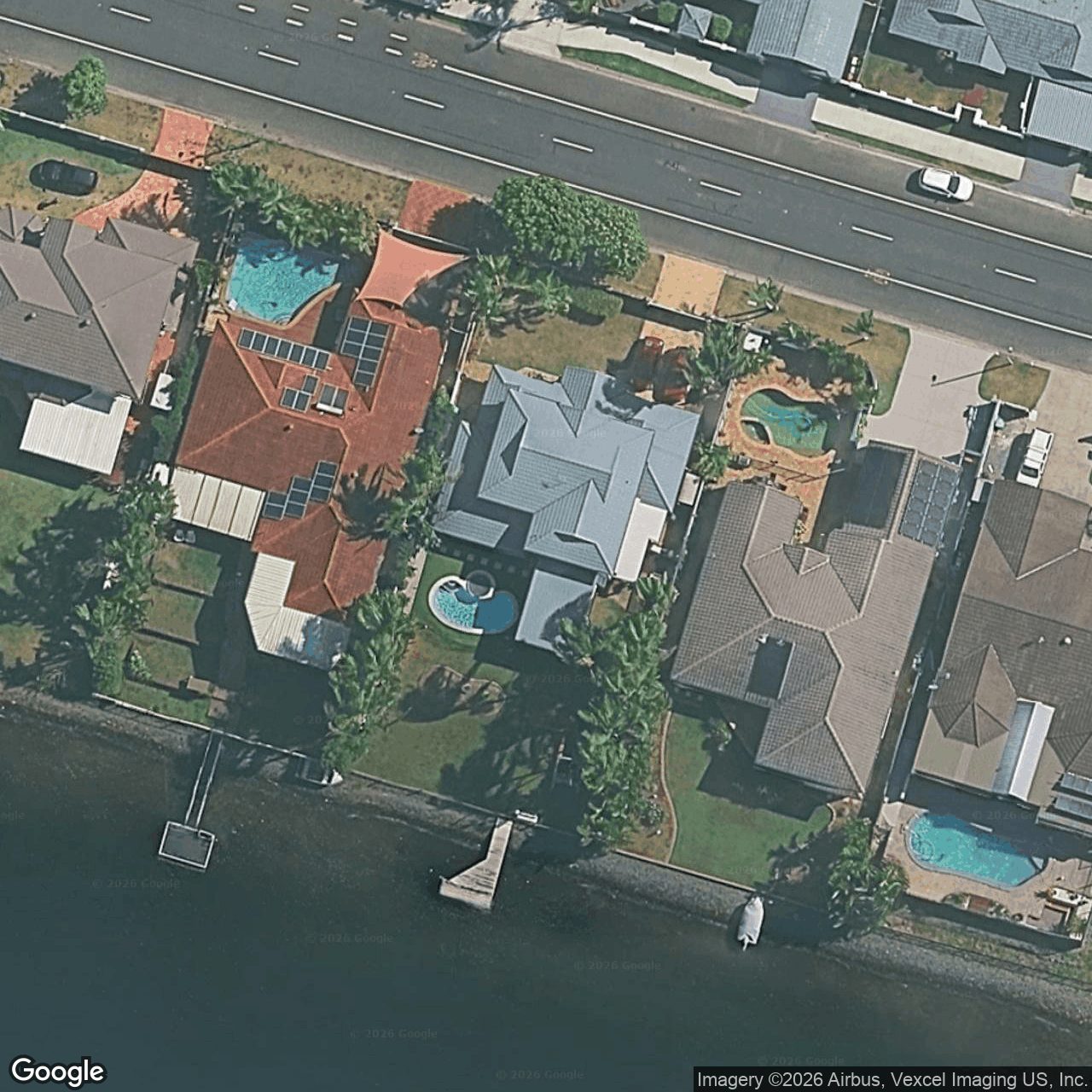 Aerial view of 116 Honeyeater Drive, Burleigh Waters QLD 4220