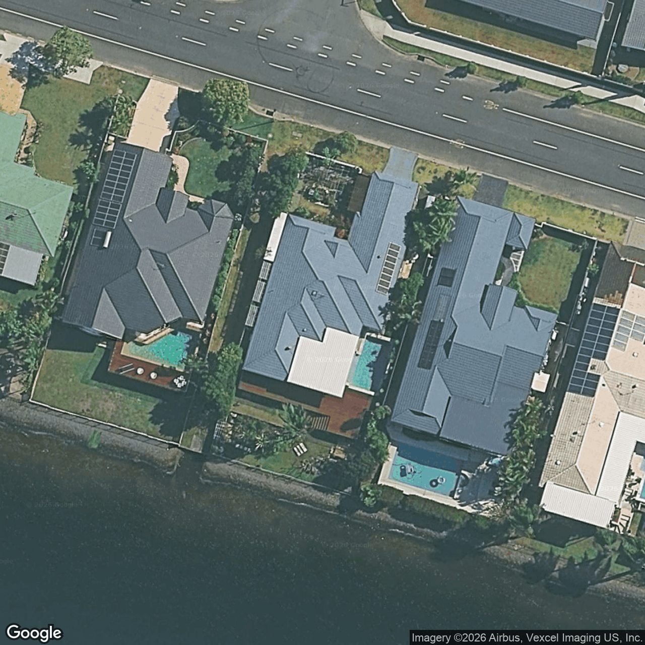 Aerial view of 128 Honeyeater Drive, Burleigh Waters QLD 4220