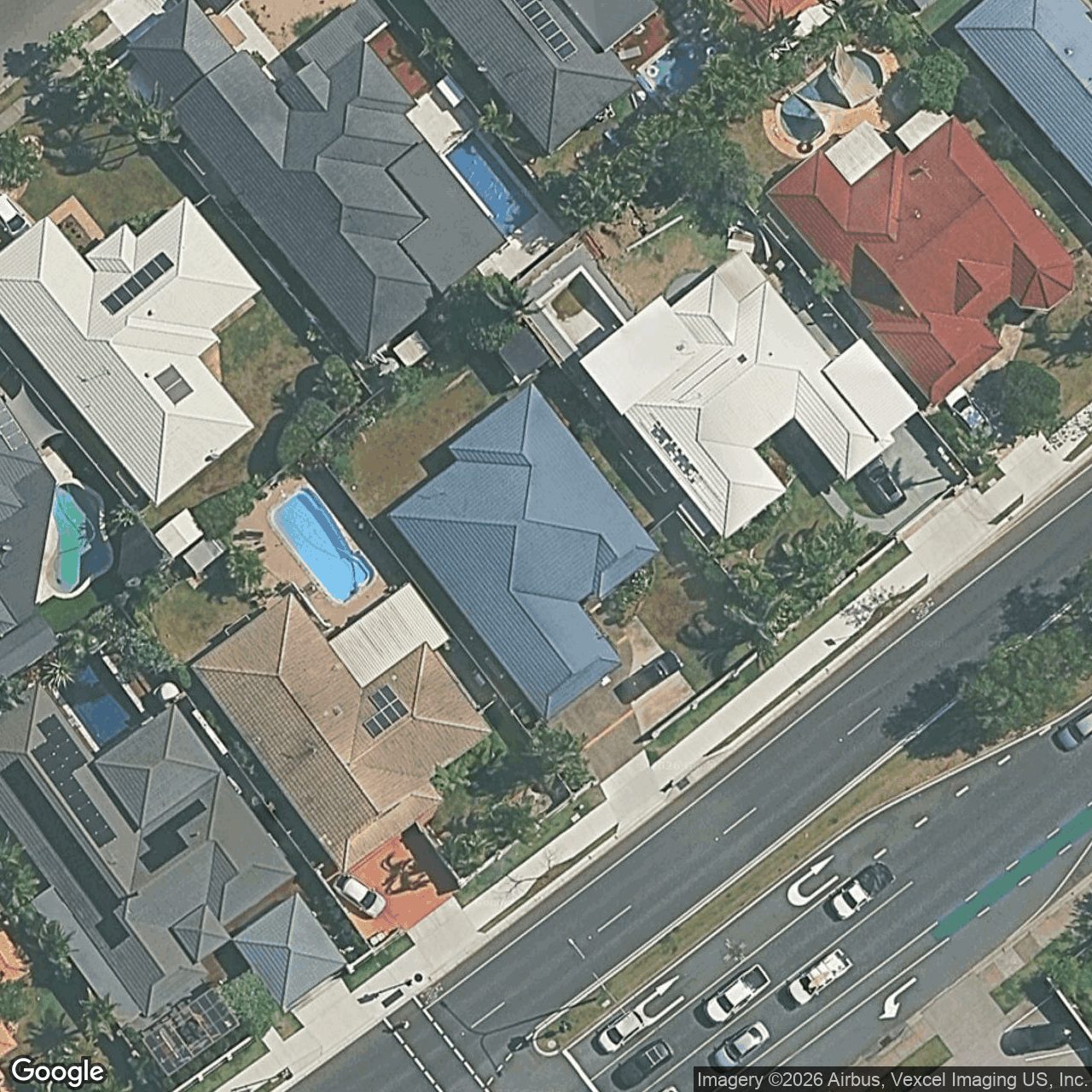 Aerial view of 169 Christine Avenue, Burleigh Waters QLD 4220