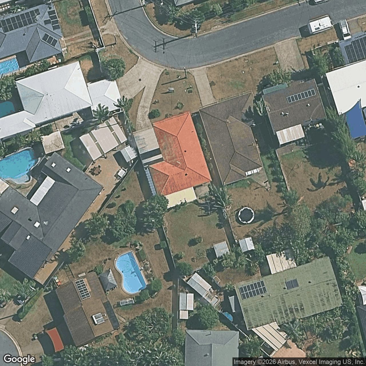 Aerial view of 55 Warrina Crescent, Burleigh Waters QLD 4220