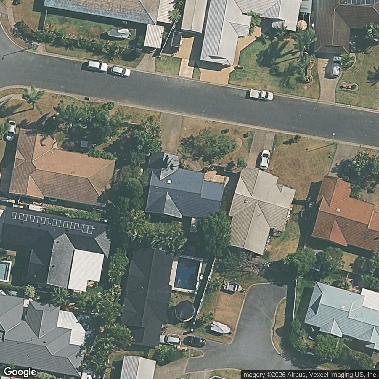 Aerial view of 14 Raven Parade, Burleigh Waters QLD 4220