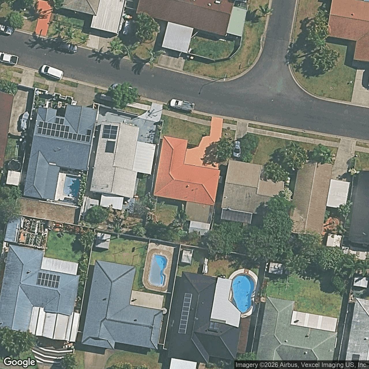 Aerial view of 21 Montezuma Drive, Burleigh Waters QLD 4220
