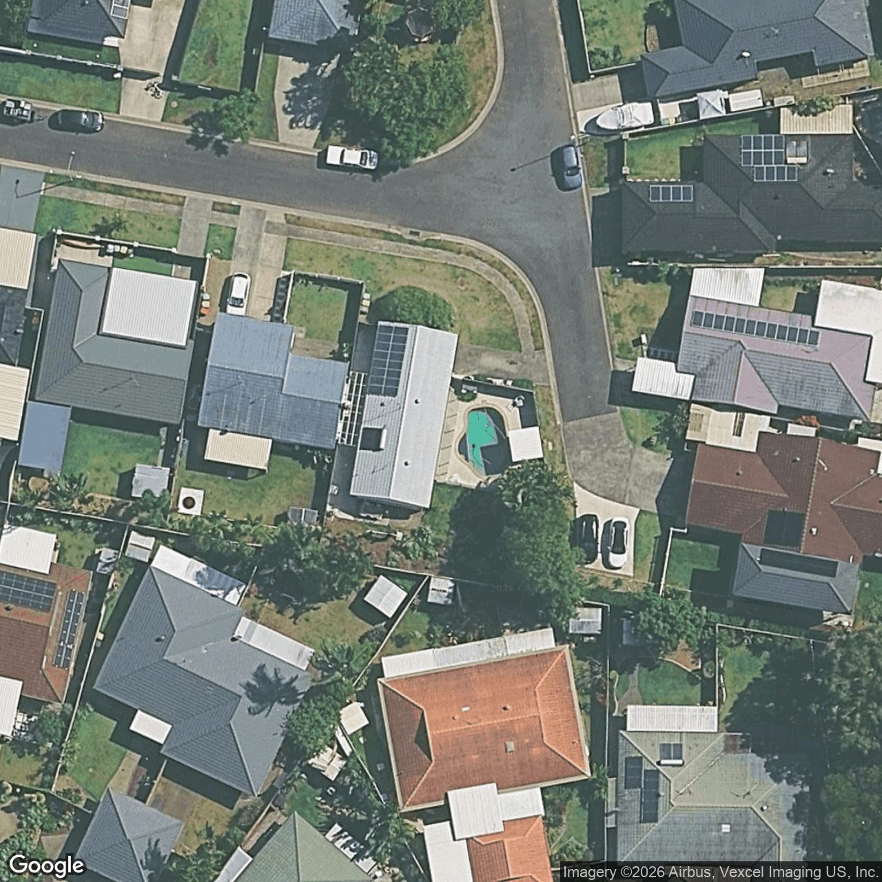 Aerial view of 61 Montezuma Drive, Burleigh Waters QLD 4220