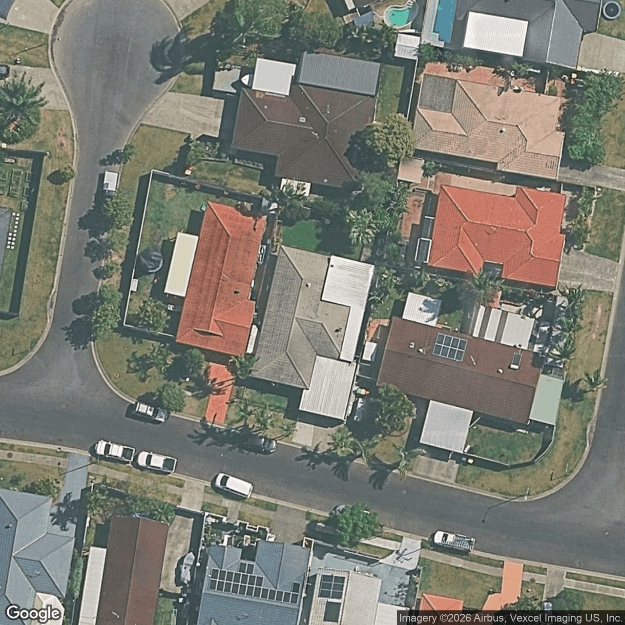 Aerial view of 14 Montezuma Drive, Burleigh Waters QLD 4220