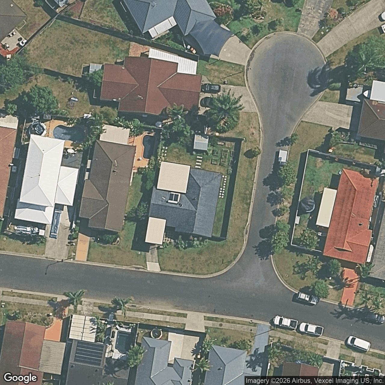 Aerial view of 10 Montezuma Drive, Burleigh Waters QLD 4220