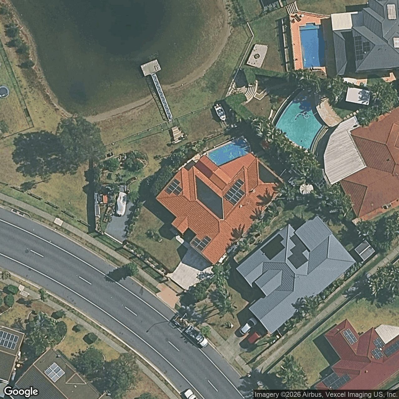 Aerial view of 9 Cassowary Drive, Burleigh Waters QLD 4220