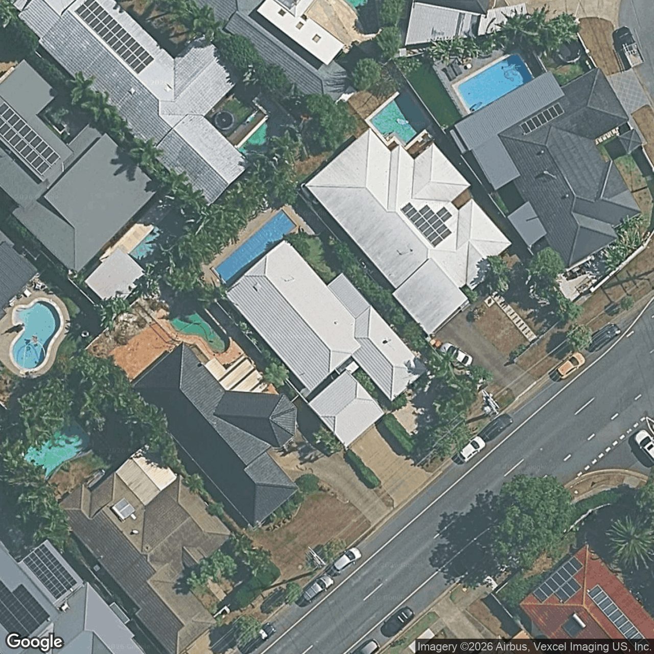Aerial view of 93 Acanthus Avenue, Burleigh Waters QLD 4220