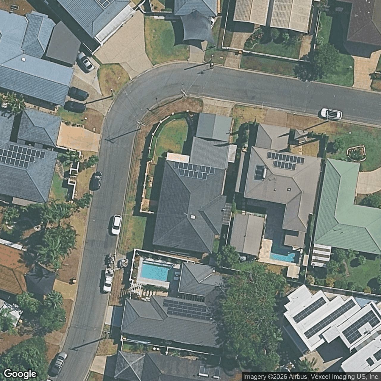 Aerial view of 16 Kingfisher Crescent, Burleigh Waters QLD 4220